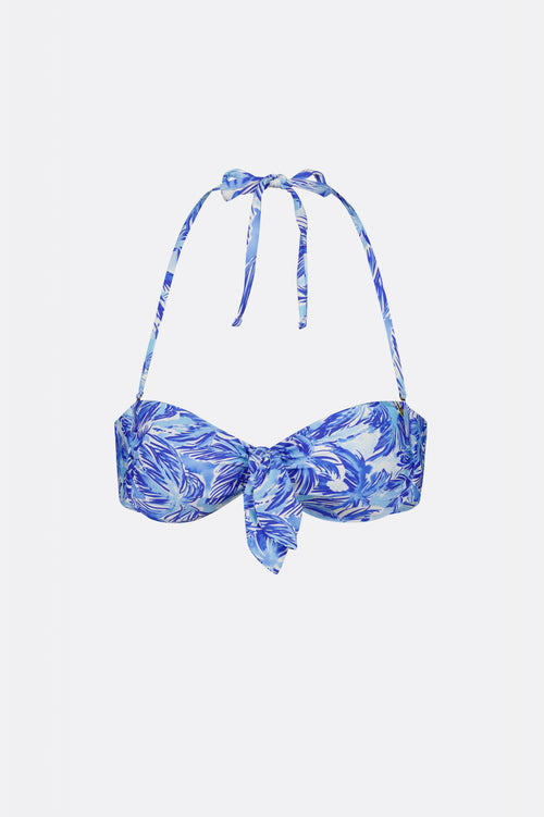 Beaudine Bikini Top | Pool Blue/Caribbean