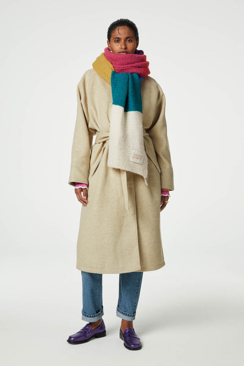 Multi Love Scarf | Cream White/Multi