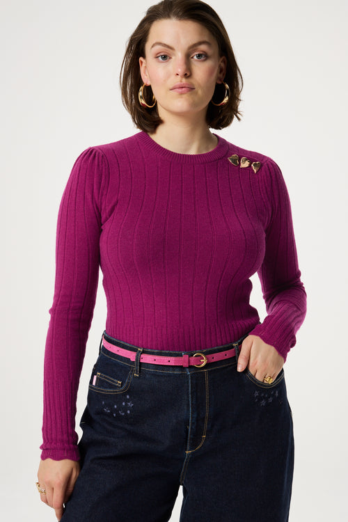 Cut It Out Small Heart Belt | Plum Party