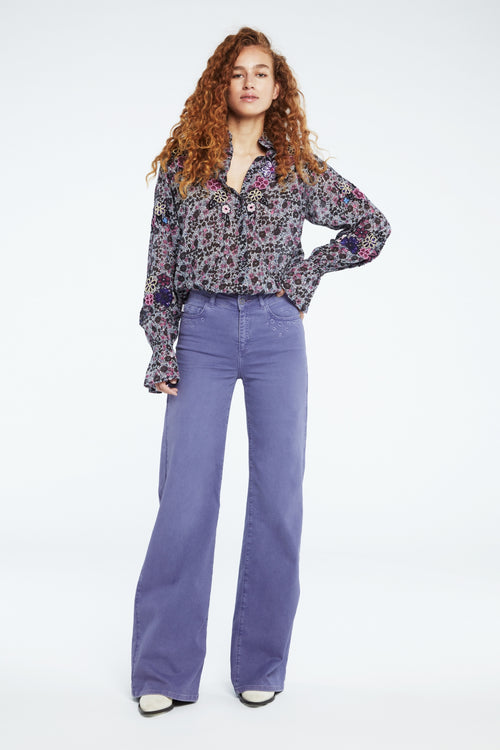 Bahia Blouse | Warm White/Antra