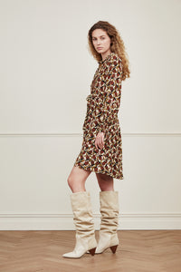 Frida Bow Dress | Creme Brulee/Ra Ra R