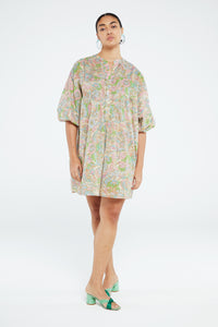 Dover Dress | Sandy Beach/Pink Can