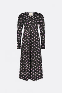 Vera Dress | Black/Grape