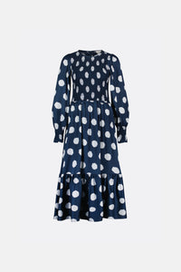 Caro Tara Dress | Vainly Navy/Glacier