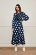 Caro Tara Dress | Vainly Navy/Glacier