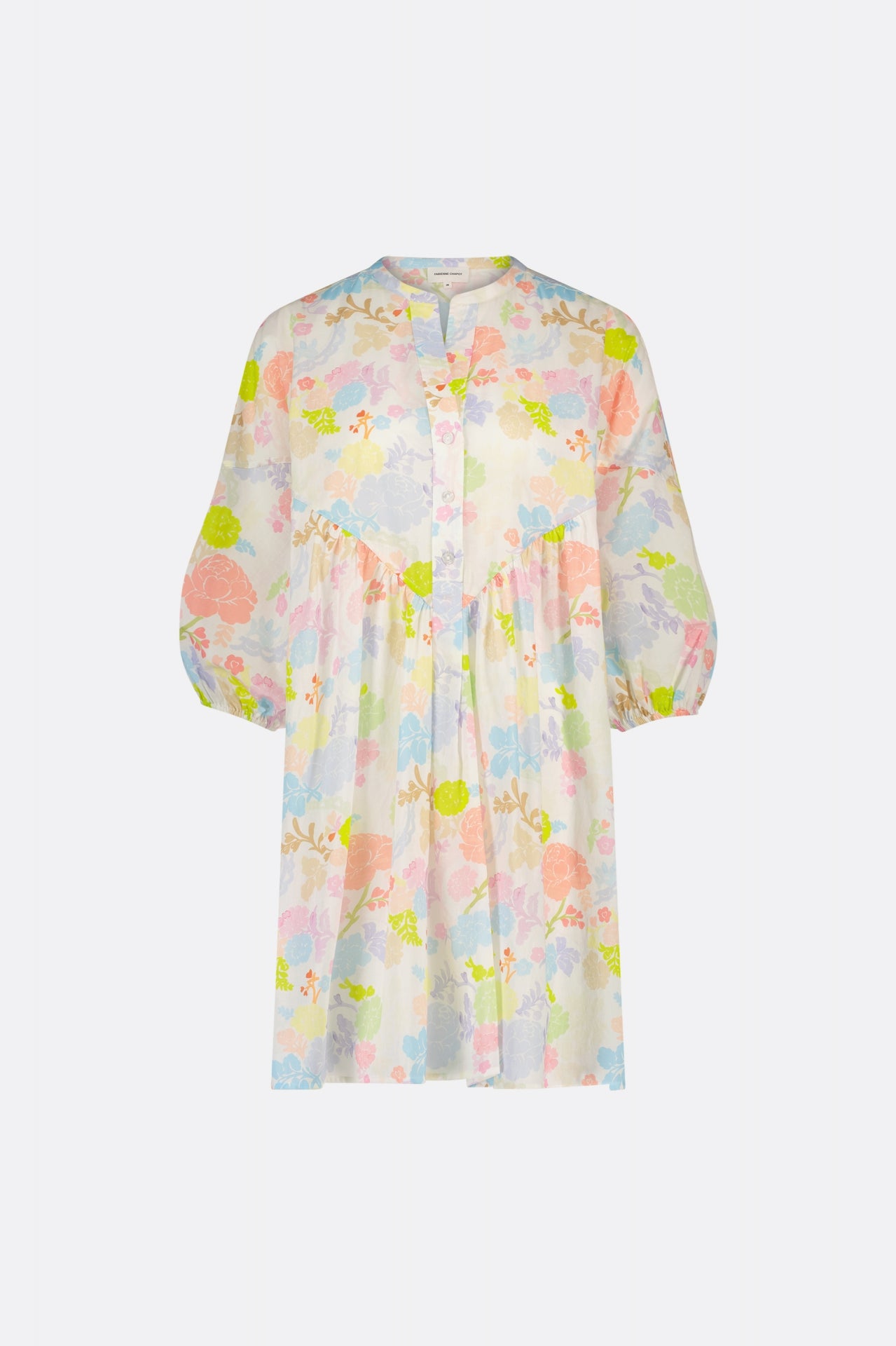 Dover Resort Dress | Cream White/Pink Pap