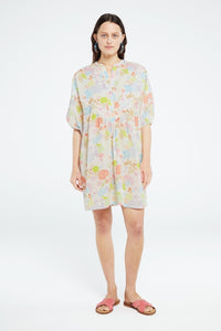 Dover Resort Dress | Cream White/Pink Pap
