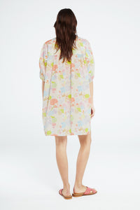 Dover Resort Dress | Cream White/Pink Pap