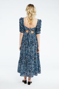 Flore Dress | Tasty Teal/Cream Whi