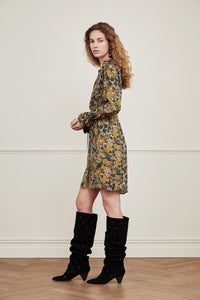 Becca Dress | Classy Camel/Black