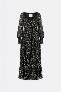 Folie Dress | Black/Silver
