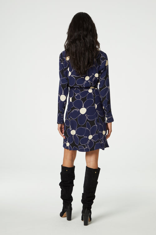 Hayley Jane Dress | Navy/Black