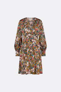 Lynn Short Cato Dress | Black/Ra Ra Raspberr