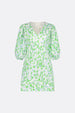 Iris Dress | Cream White/Acapulco