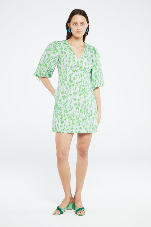 Iris Dress | Cream White/Acapulco