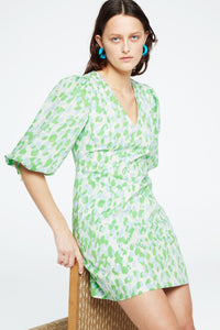 Iris Dress | Cream White/Acapulco
