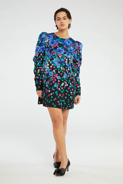 Marloes Dress | Black/Feeling Green