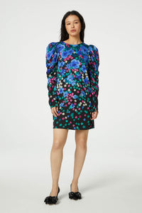 Marloes Dress | Black/Feeling Green