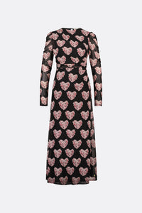 Bella Dress | Black/Antique Pink
