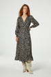 Natalia dress | Black/Oat Melange