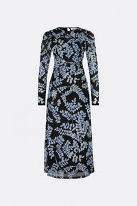 Bella Dress | Black/Cornflower Blu