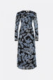 Bella Dress | Black/Cornflower Blu