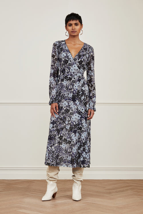 Natasja Mesh Dress | Misty Mountains/Vain