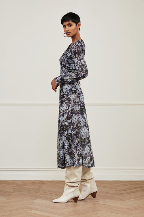 Natasja Mesh Dress | Misty Mountains/Vain