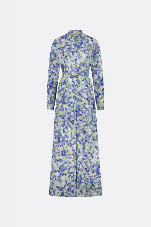 Lira Dress | Riad Blue/Acapulco G
