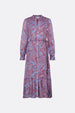 Marilene Dress | Aubergine/Pink Mirag
