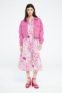 Marilene Dress | Warm White/Pink Cand