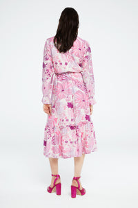 Marilene Dress | Warm White/Pink Cand