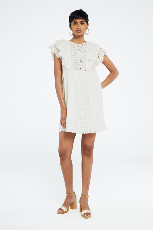 Mimi Dress | Cream White