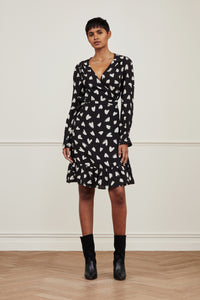 Sacha Dress | Black/Warm white