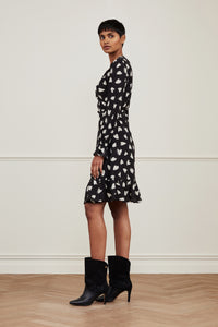 Sacha Dress | Black/Warm white