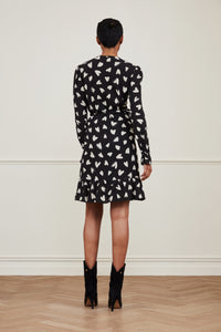 Sacha Dress | Black/Warm white