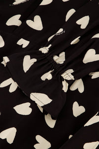 Sacha Dress | Black/Warm white