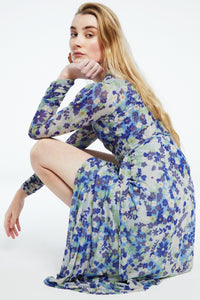 Natalie dress | Riad Blue/Holy Guaca