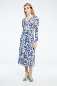 Natalie dress | Riad Blue/Holy Guaca