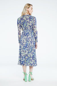 Natalie dress | Riad Blue/Holy Guaca