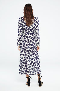 Natasja dress | Navy/Cream White