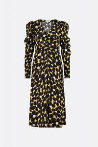 Vera Dress | Dijon Yellow/Black