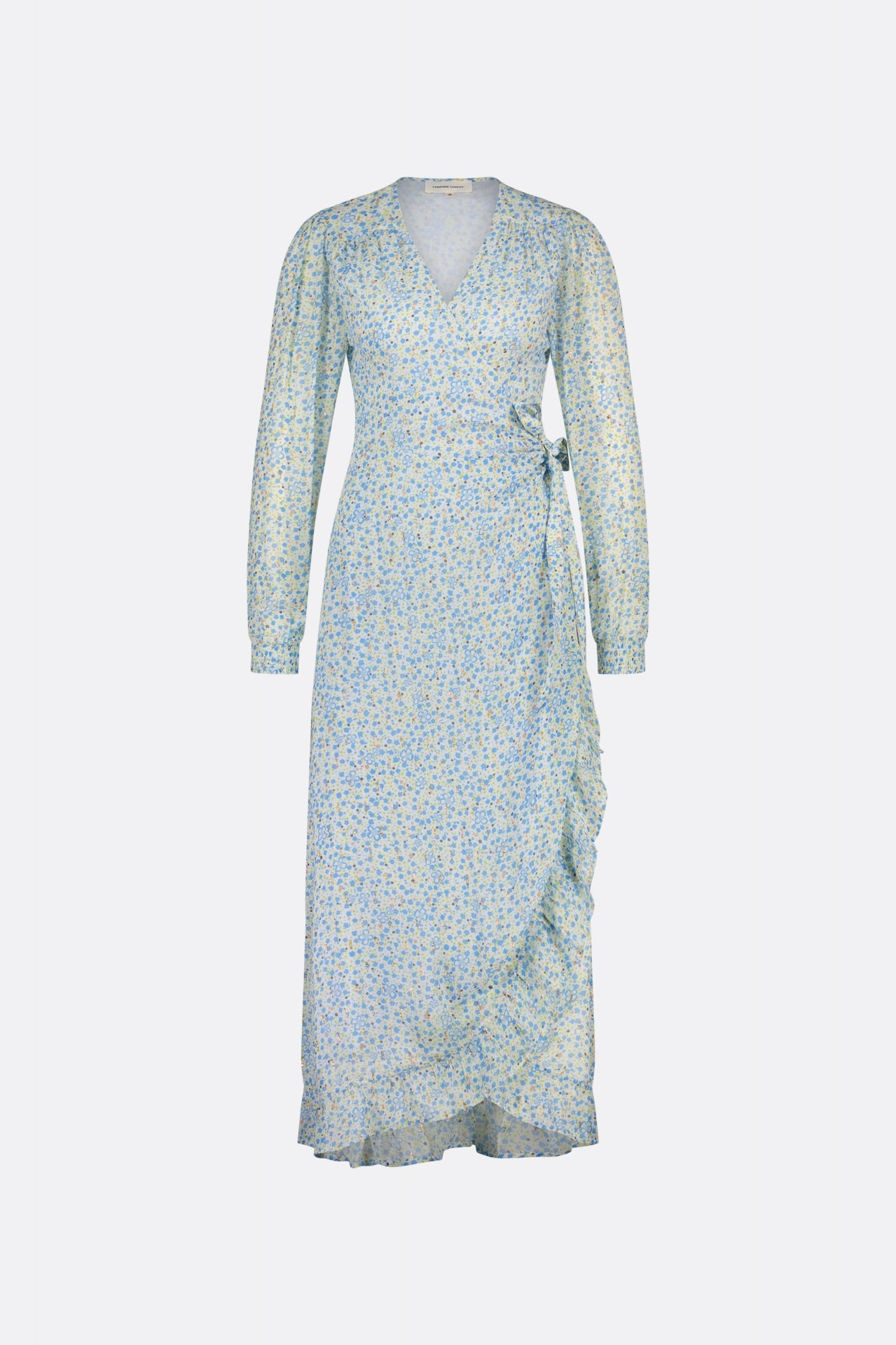 Natasja Frill dress | Cream White/Riad Blu