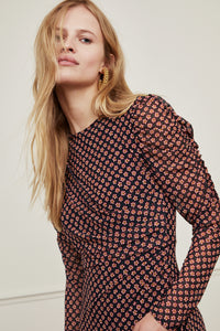 Bella Dress | Black/Crazy Clay