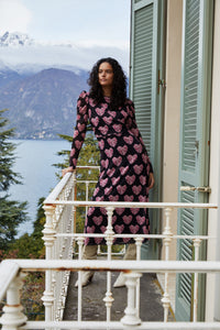 Bella Dress | Black/Crazy Clay