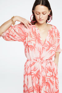Sardinia Dress | Pink Grapefruit/Char