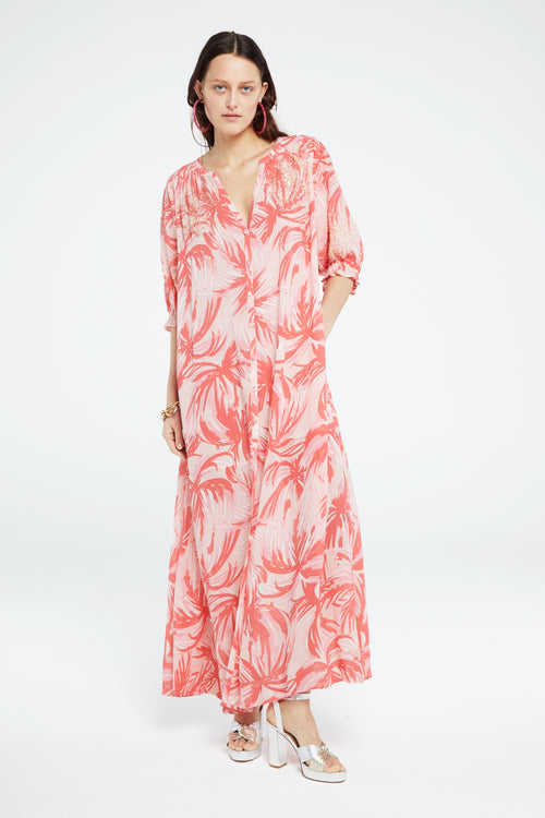 Sardinia Dress | Pink Grapefruit/Char