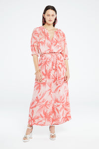 Sardinia Dress | Pink Grapefruit/Char