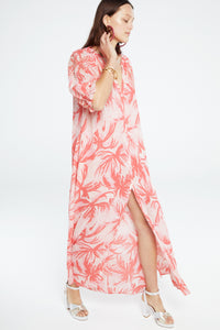 Sardinia Dress | Pink Grapefruit/Char