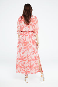 Sardinia Dress | Pink Grapefruit/Char